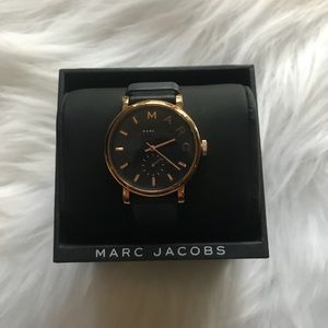 Marc Jacobs Baker Blue Women’s Leather Wrist Watch